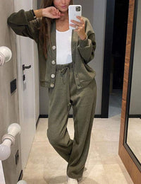 Ensemble Femme Décontracté Gilet et Pantalon