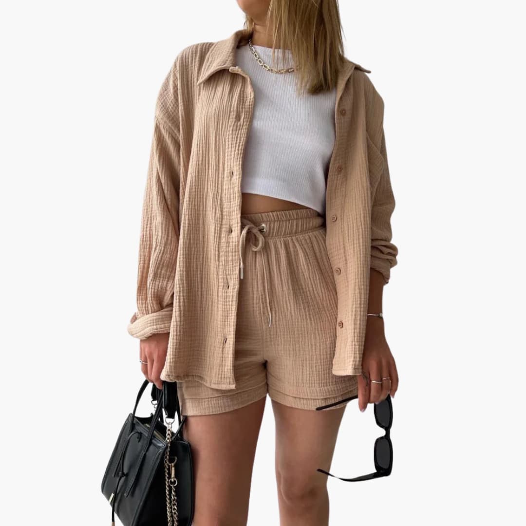 Ensemble Femme Décontracté Élégant Été 0