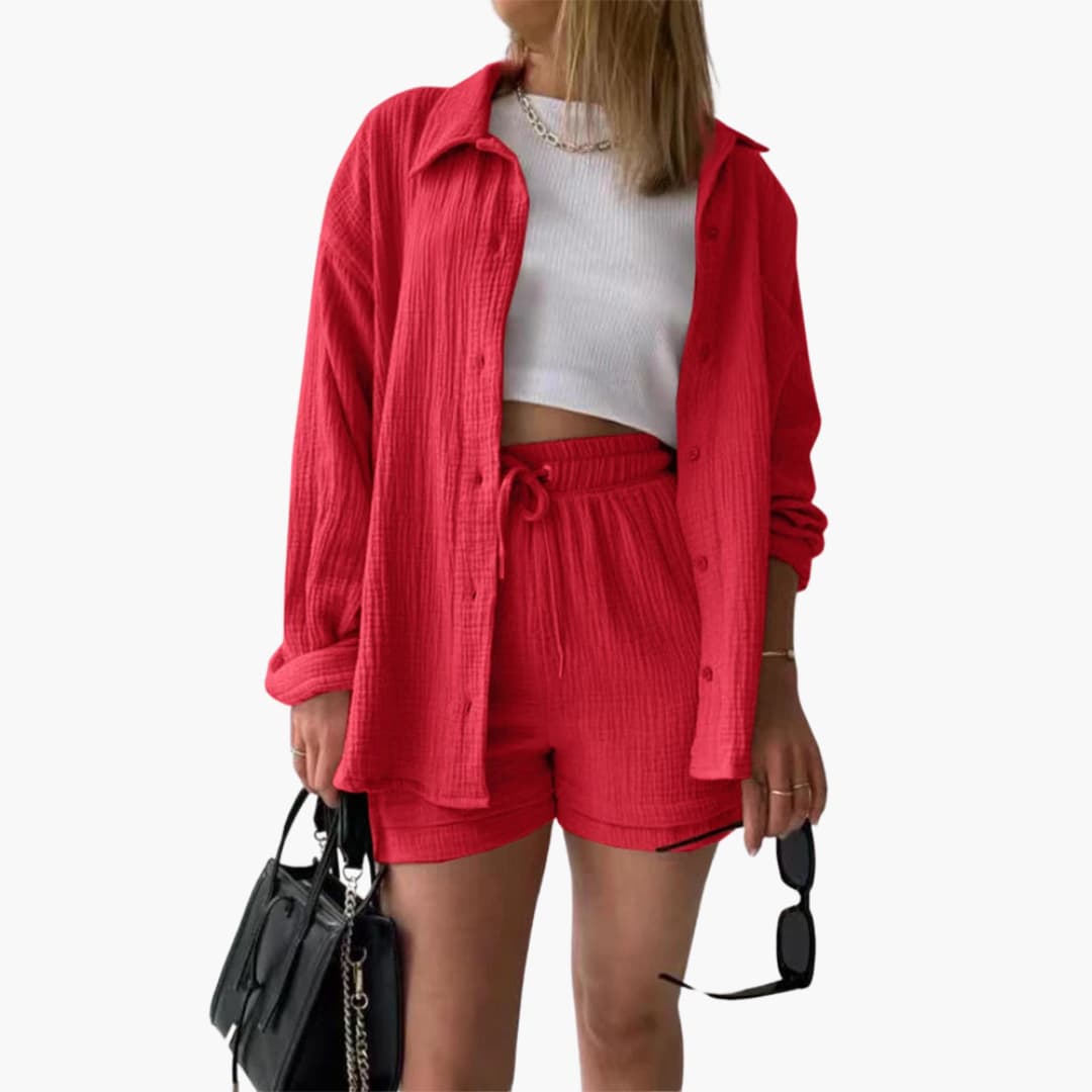 Ensemble Femme Décontracté Élégant Été 11