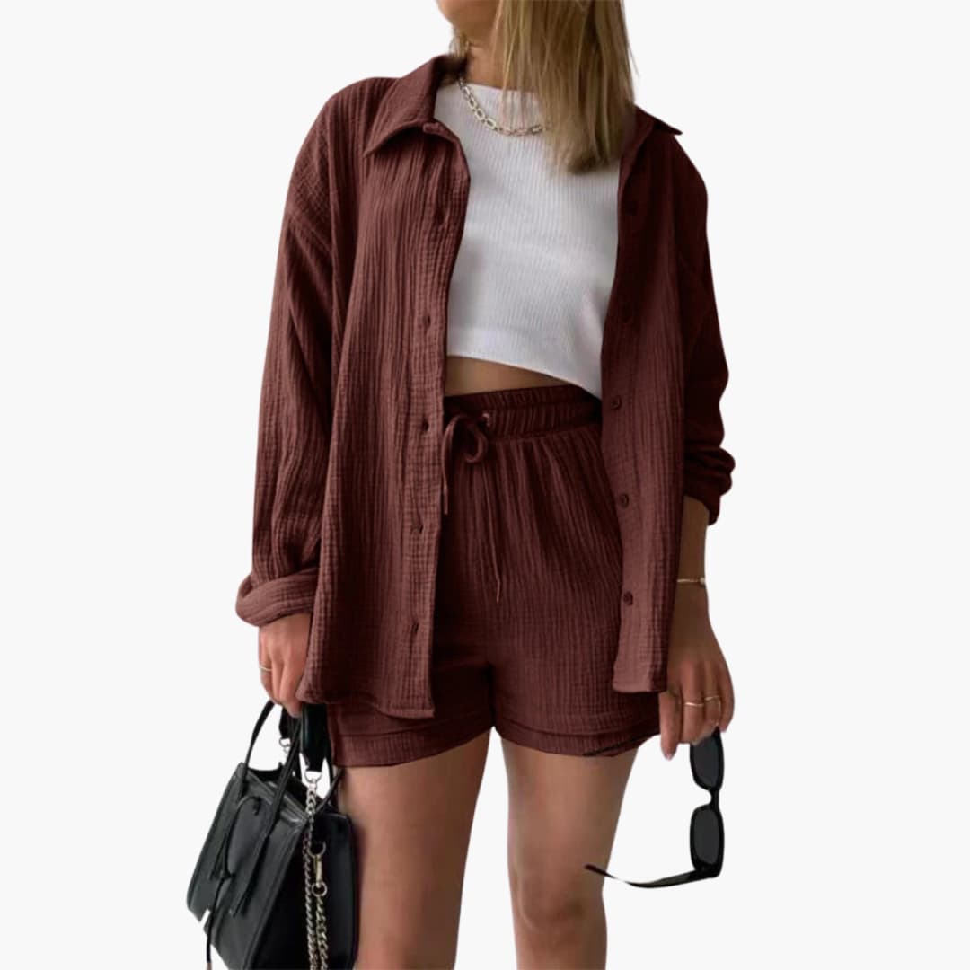 Ensemble Femme Décontracté Élégant Été 12