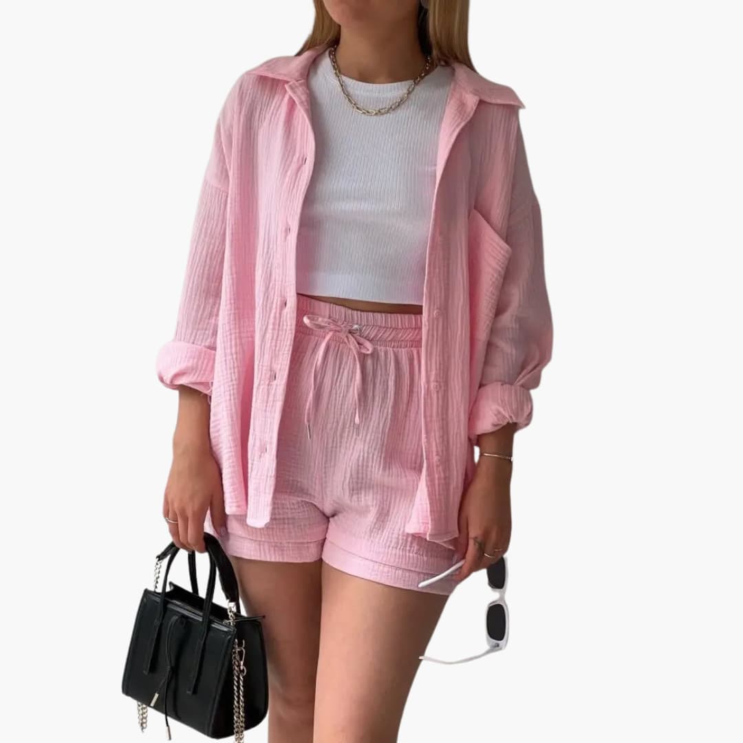 Ensemble Femme Décontracté Élégant Été 17