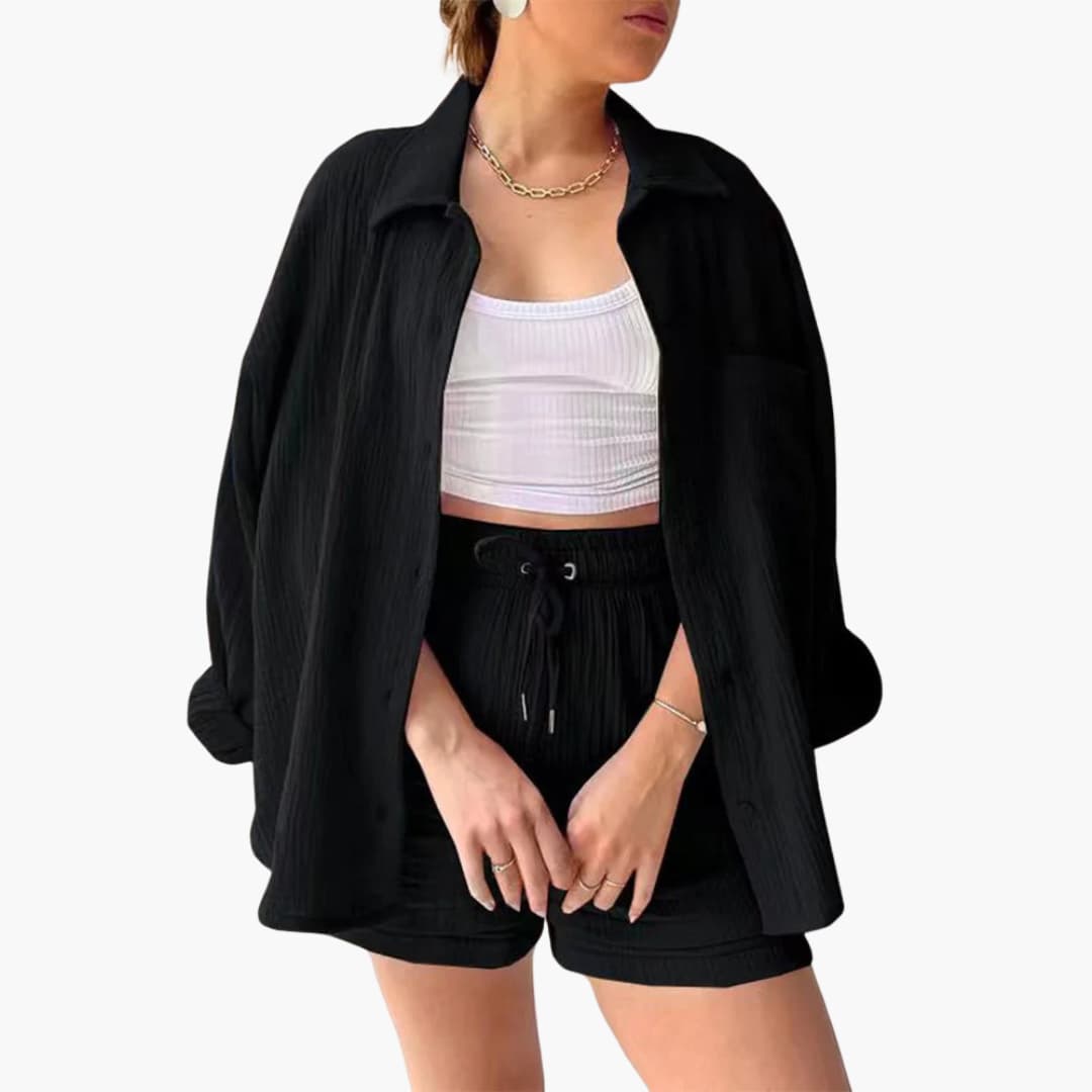 Ensemble Femme Décontracté Élégant Été 18