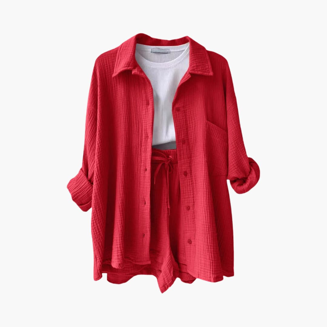 Ensemble Femme Décontracté Élégant Été 3