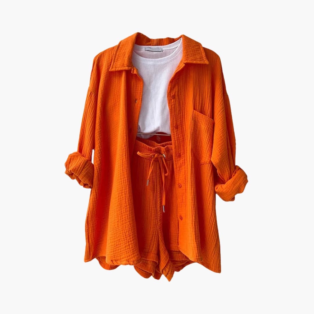 Ensemble Femme Décontracté Élégant Été 4