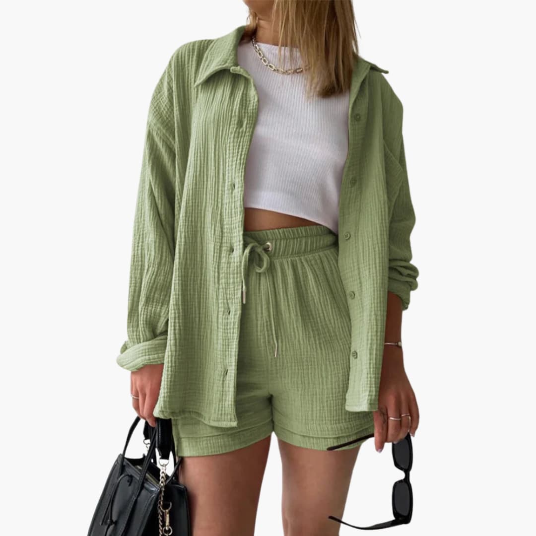 Ensemble Femme Décontracté Élégant Été 9