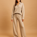 Damski zestaw casual: sweter i spodnie