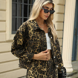 Ensemble Femme Denim Imprimé Léopard 2