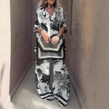 Ensemble Femme Élégant Blouse et Pantalon 2