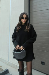 Ensemble Femme Élégant Pull Mini Jupe 0