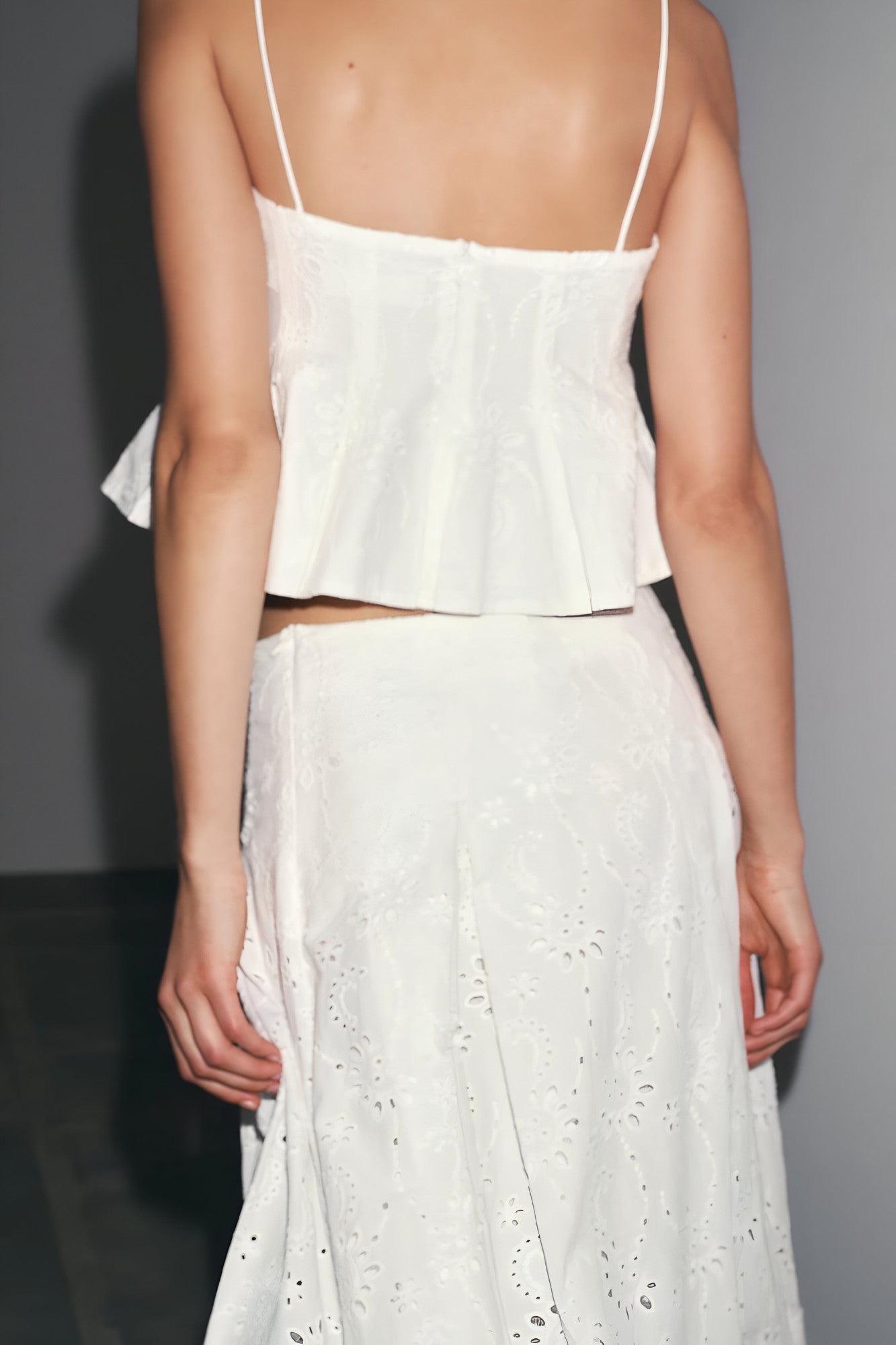Amily | Ensemble Femme Élégant Top Brodé Jupe