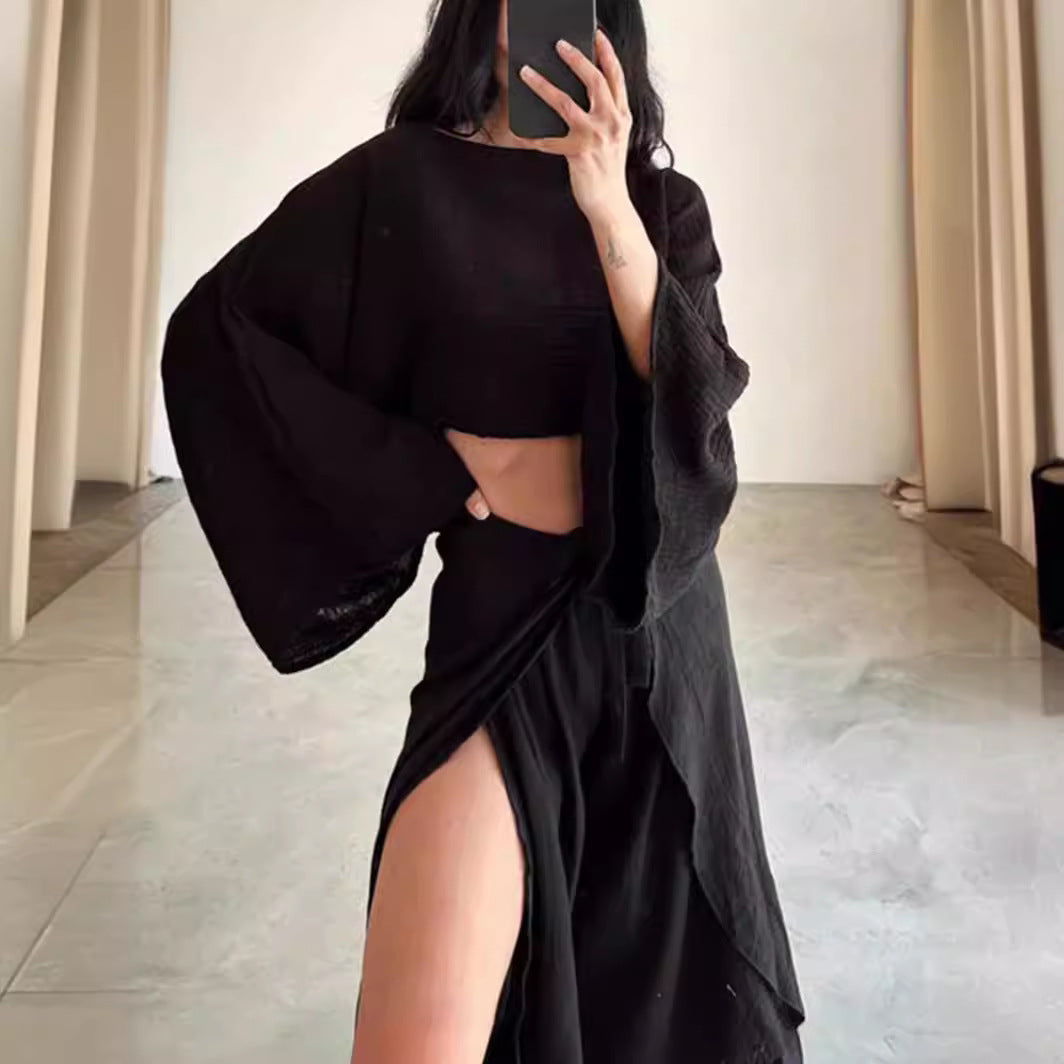 Ensemble Femme Élégant à Manches Larges 1