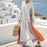 Ensemble Femme Élégant en Lin Décontracté 5