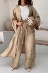 Ensemble Femme Kimono Élégant Plissé 1