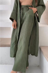 Ensemble Femme Kimono Élégant Plissé 5