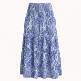 Damen fließendes Set mit elegantem Blumenmuster – weite Hose &