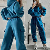 Ensemble Sport Femme Survêtement avec Poches Cargo 4