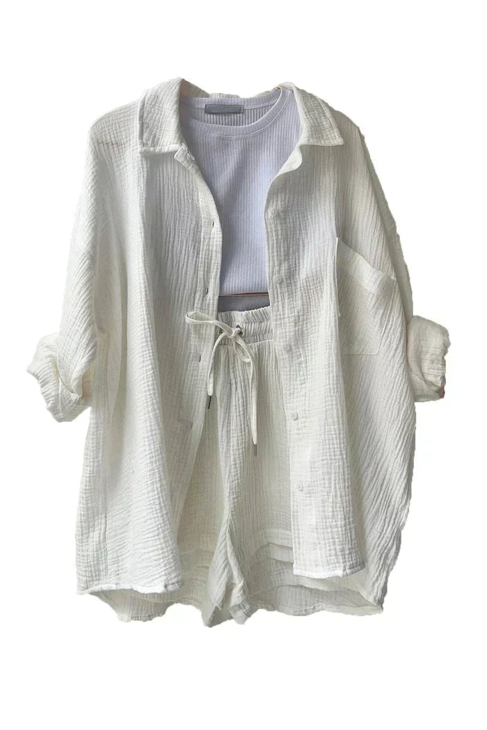 Vêtements pour femmes : Maye | Ensemble Tailleur Élégant Femme in Blanc van Seroa