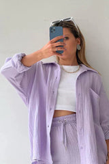 Vêtements pour femmes : Maye | Ensemble Tailleur Élégant Femme in Violet van Seroa