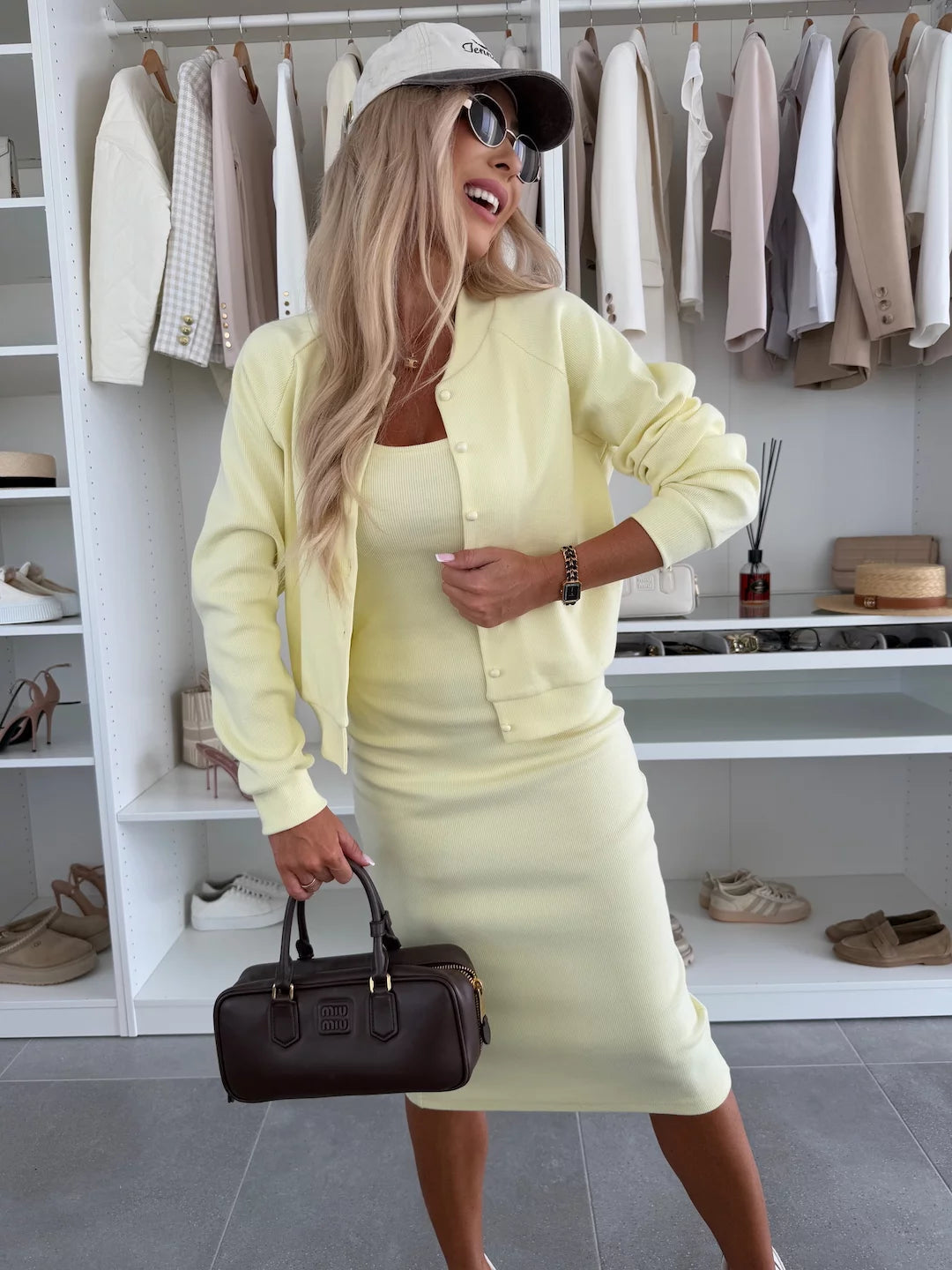 Ensemble Tailleur Femme Chic Jupe et Bomber 6