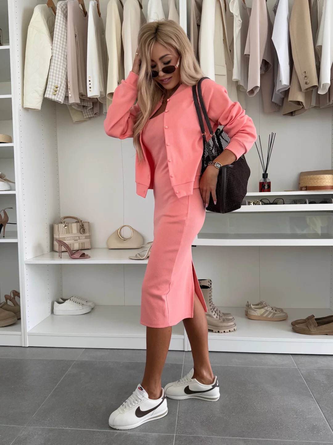 Ensemble Tailleur Femme Chic Jupe et Bomber 8