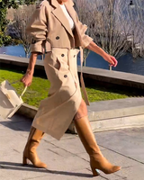 Ensemble Tailleur Femme Chic Manteau Jupe 3