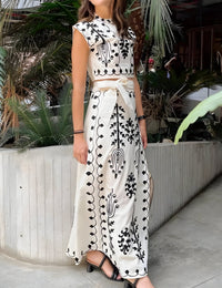 Damen Tailleur-Set mit Print, Damenbekleidung