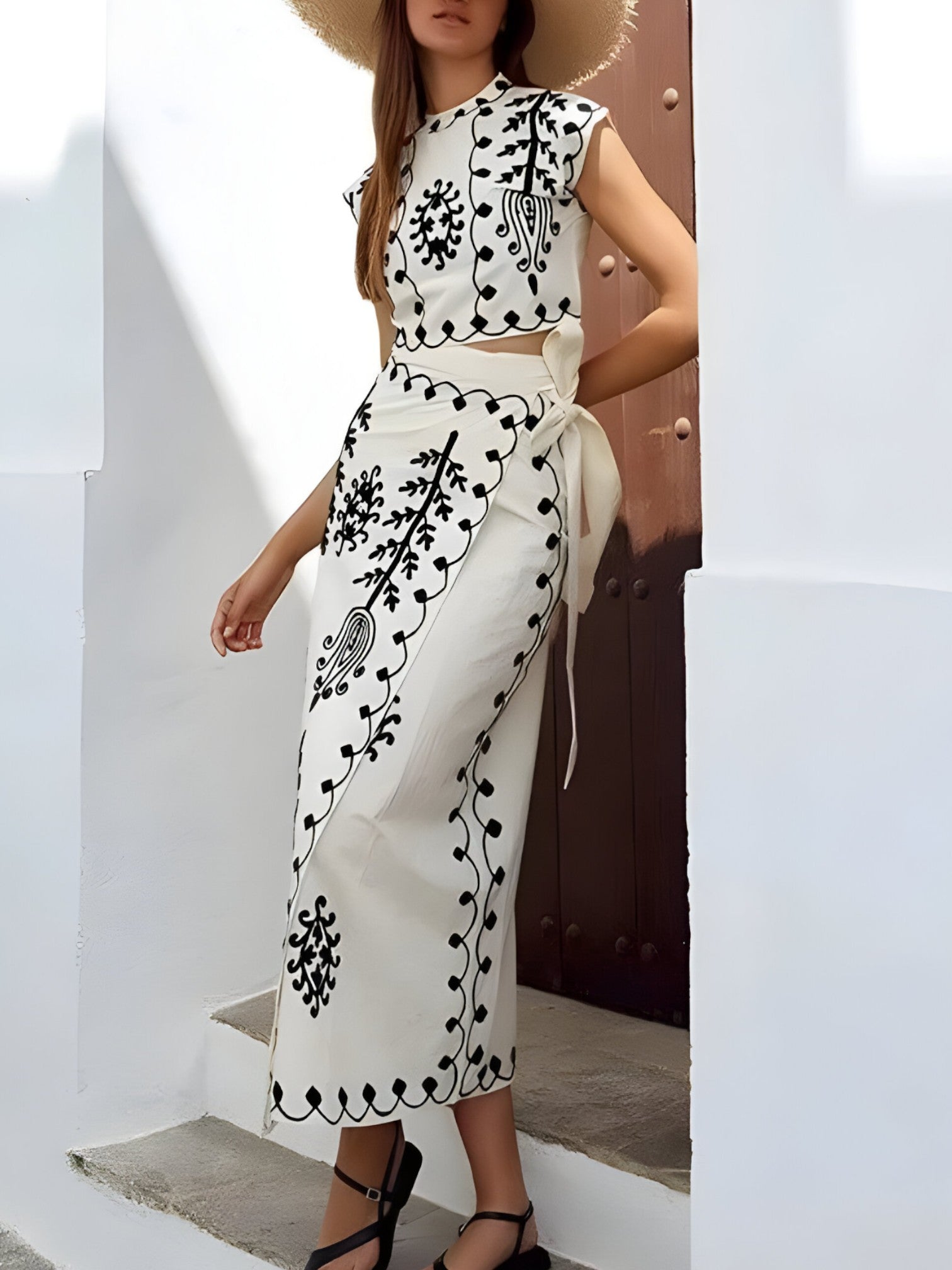 Cordelia | Ensemble Tailleur Femme Chic à Imprimé