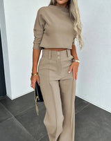 Ensemble Tailleur Femme Chic à Manches Longues 1