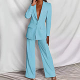 Emilia | Ensemble Tailleur Femme Chic avec Blazer et Pantalon