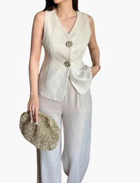 Damen Zweiteiliges Tailleur-Set mit bequemem Schnitt