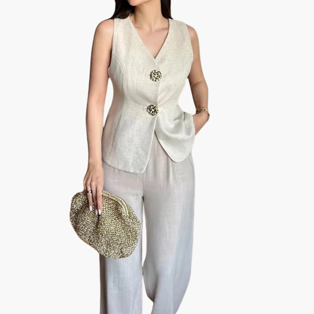 Ensemble Tailleur Femme Élégant 2 Pièces 0