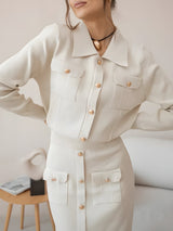 Remy | Ensemble Tailleur Femme Élégant Blazer Jupe