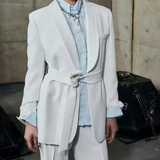 Ensemble Tailleur Femme Élégant Blazer Pantalon 1