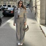 Ensemble Tailleur Femme Élégant avec Veste et Pantalon 2
