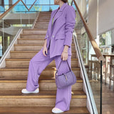 Ensemble Tailleur Femme Violet Chic 1