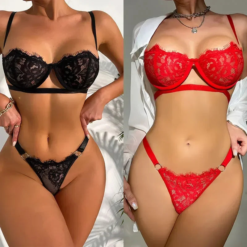 Ensemble de Lingerie Femme Élégante avec Soutien-Gorge 0