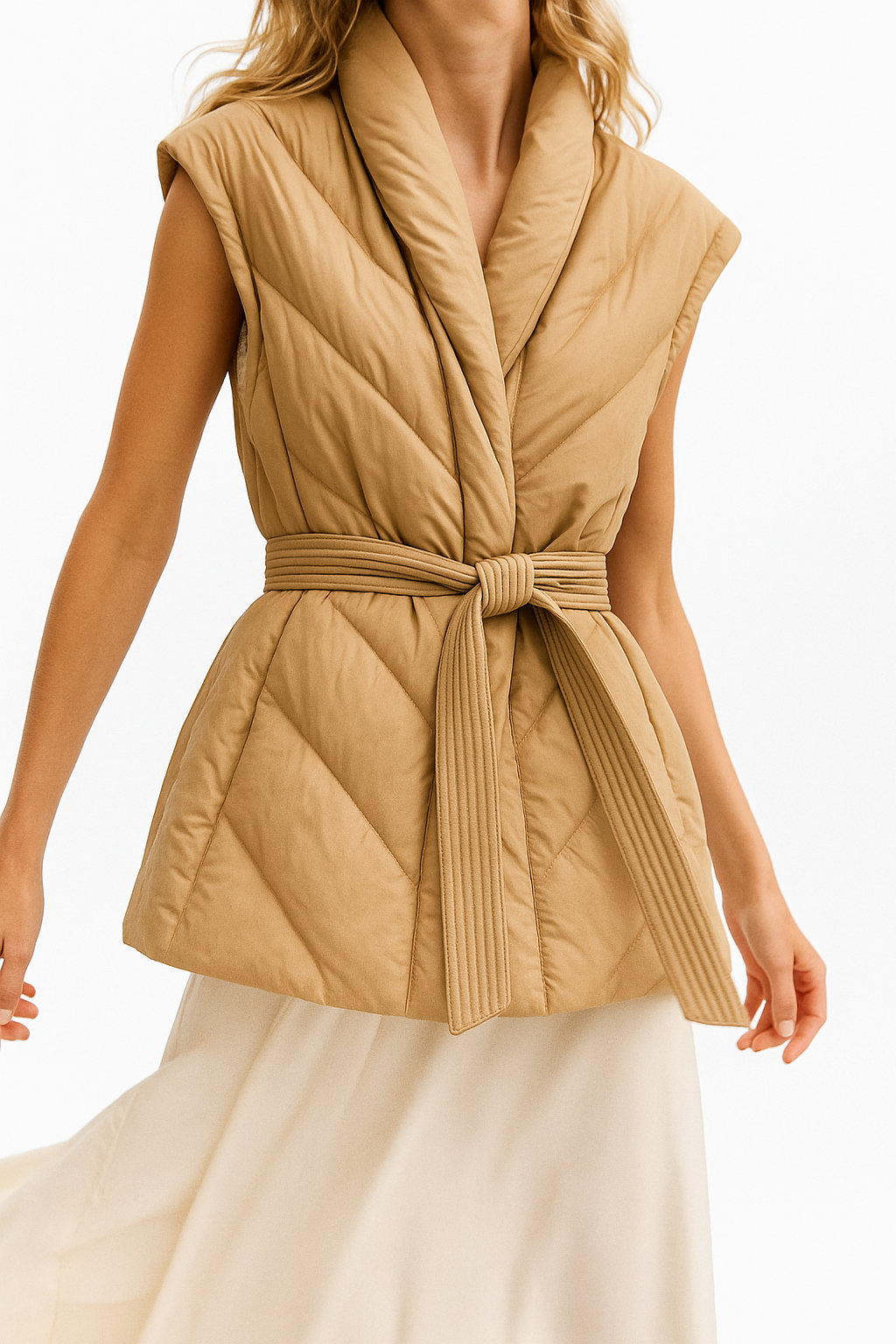 Gilet Ceinturé Élégant pour Femme 0
