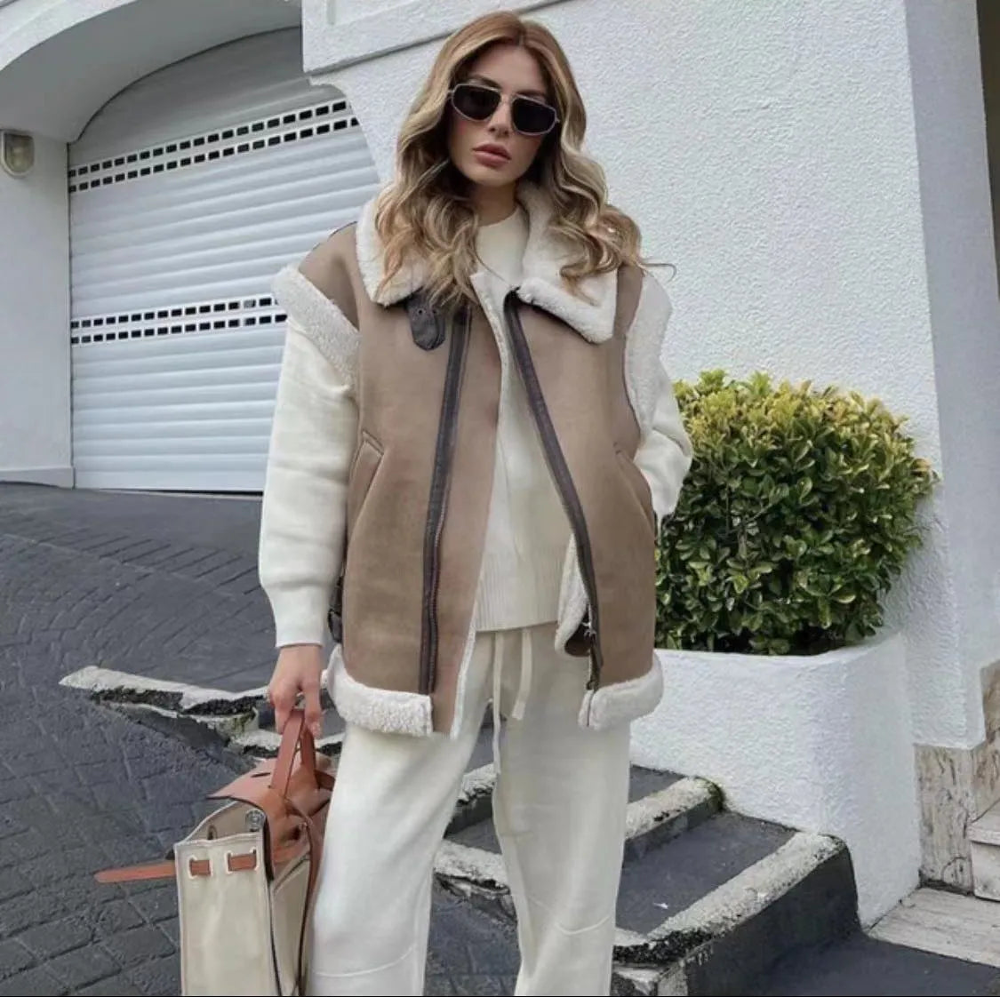 Gilet Confortable en Suède 8