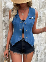 Gilet Élégant Sans Manches Femme 2