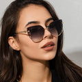 Damskie okulary przeciwsłoneczne cat eye metal inne akcesoria modowe