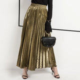 skirts : Jane | Jupe Longue Plissée Haute Taille Femme Élégante in van Seroa
