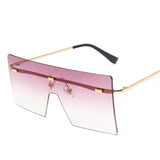 other : Leona | Lunettes de Soleil Oversize Femme in OrDoubleViolet van Seroa
