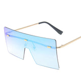 other : Leona | Lunettes de Soleil Oversize Femme in OrBleu van Seroa