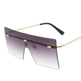 other : Leona | Lunettes de Soleil Oversize Femme in OrDoubleGris van Seroa