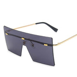 other : Leona | Lunettes de Soleil Oversize Femme in OrGris van Seroa