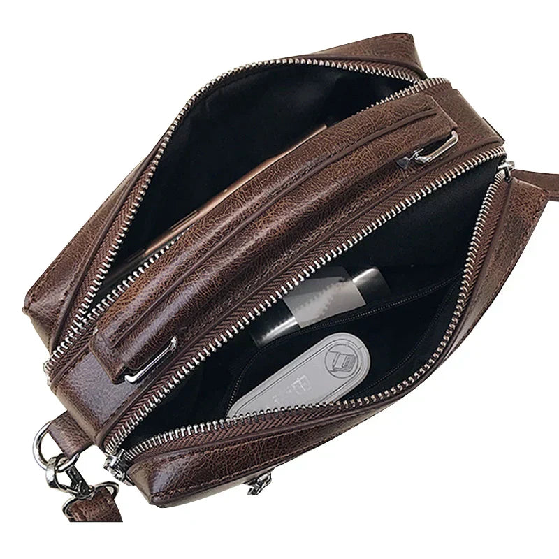 bags : Maya | Sac Bandoulière Femme Cuir Vintage Élégant in van Seroa