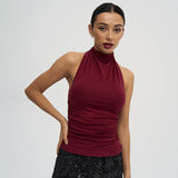 Haut Femme Chic Dos Nu Ajusté 5