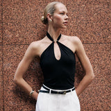 Haut Femme Chic Dos Nu Élégant 0