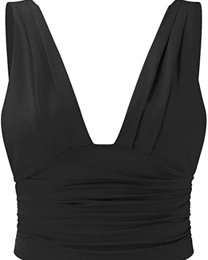 Haut Femme Élégant Col V Blanc 3