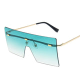 other : Leona | Lunettes de Soleil Oversize Femme in OrDoubleVert van Seroa
